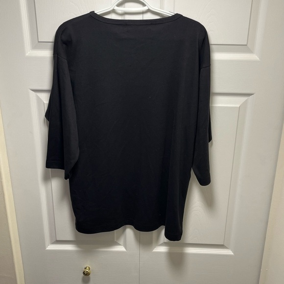 Victoria Harbour Black Sweater with Colorful Floral Design - Picture 5 of 6